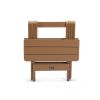TALE Adirondack Portable Folding Side Table Square All-Weather and Fade-Resistant Plastic Wood Table Perfect for Outdoor Garden, Beach, Camping, Picni